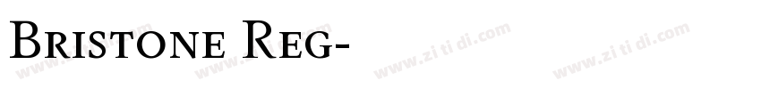 Bristone Reg字体转换